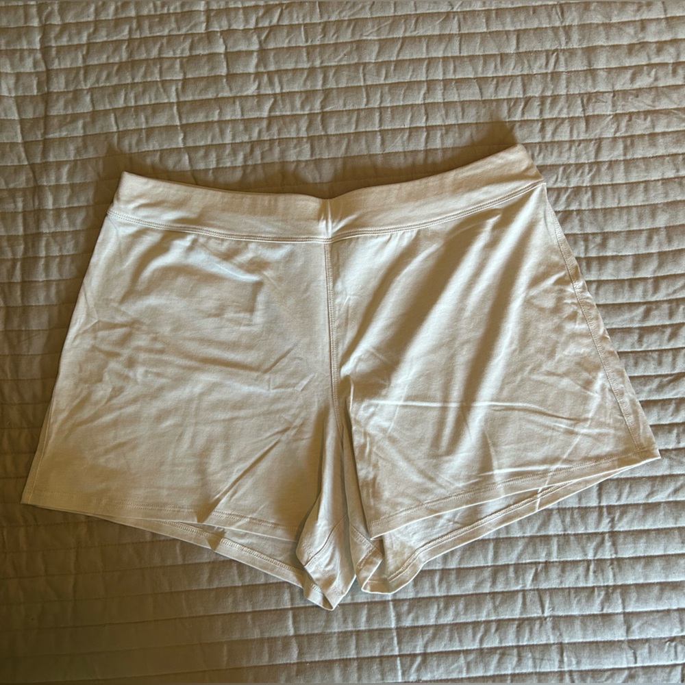 Lunya Women's Cream Sleeping Shorts